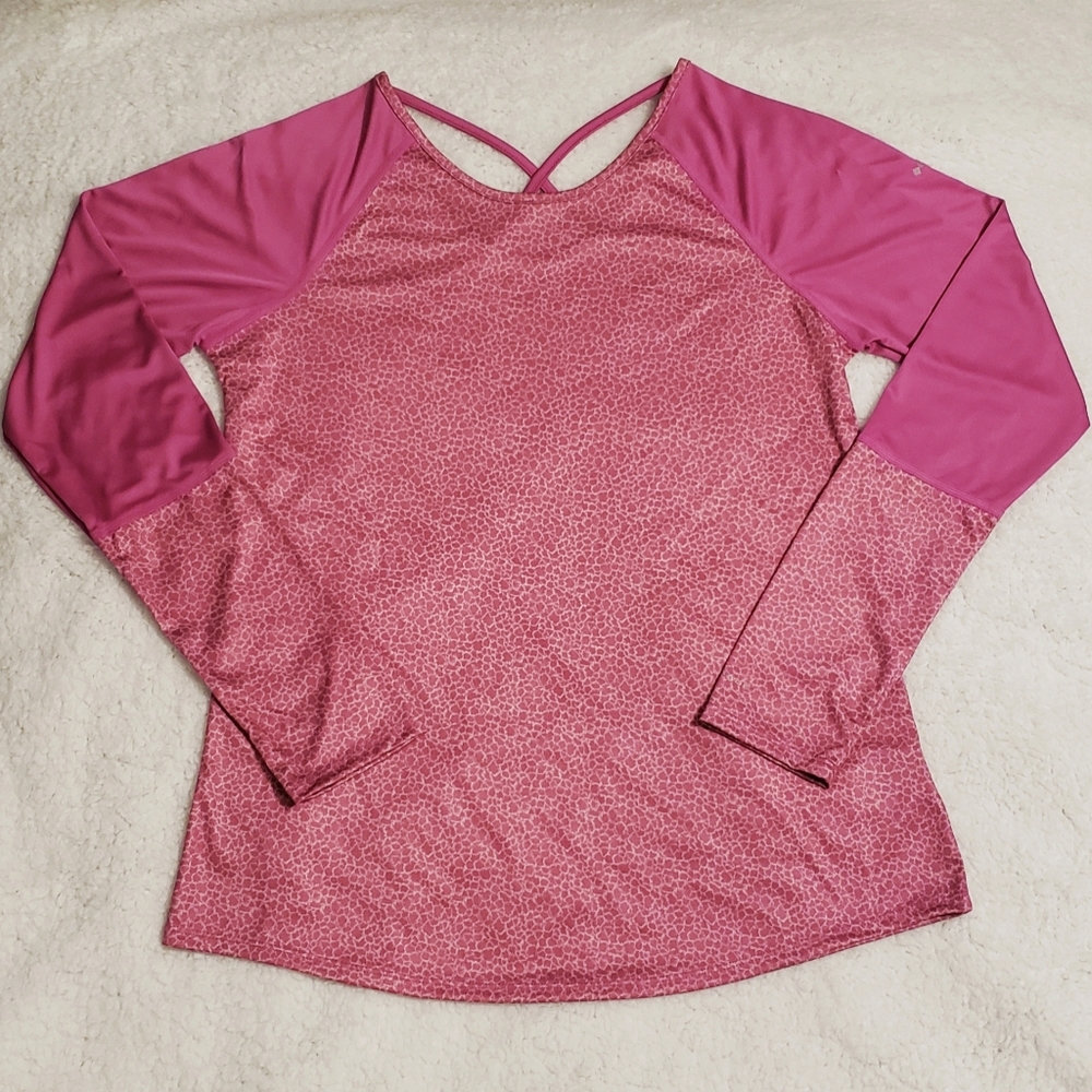 Columbia Whispering Lakes Pink Long Sleeve Top